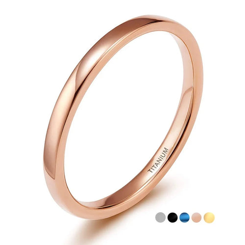 Anel Fino em Titânio 2 mm – Elegância em Cada Detalhe