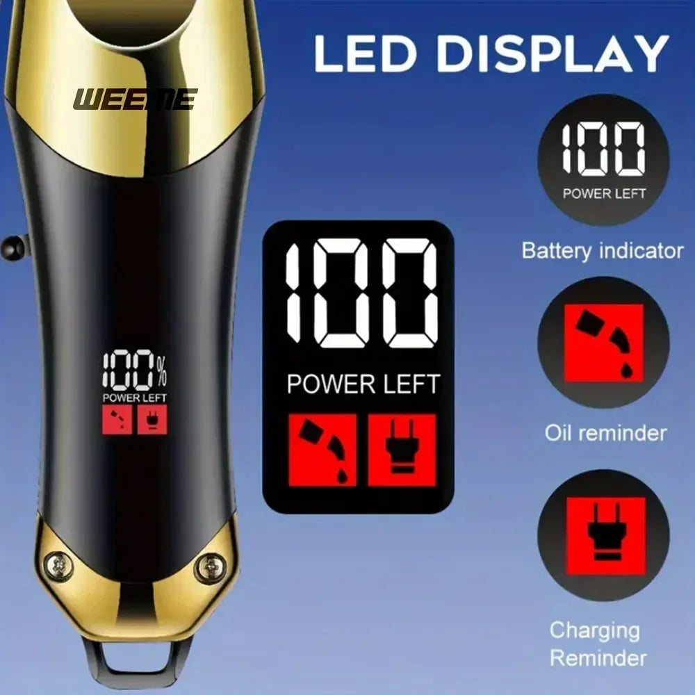 Máquina de Cortar Cabelo Recarregável USB – Corte Profissional em Casa