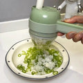 Picador Elétrico de Legumes Multifuncional – Cortador de Alho, Gengibre e Cebola para Cozinha